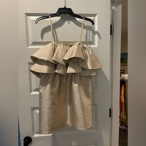 Gold buddy love dress